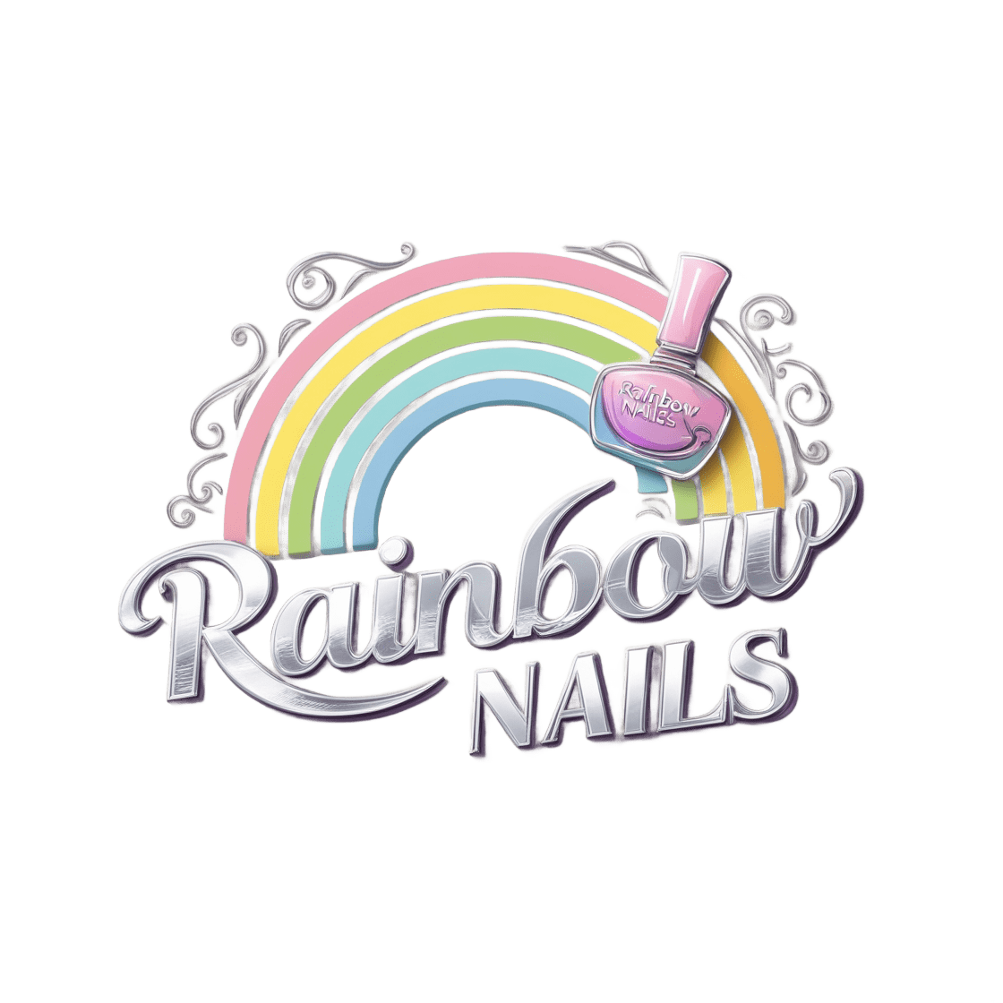 Logo Rainbow Nails